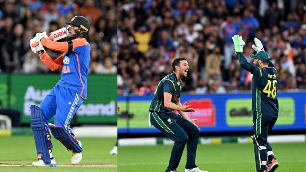 Ind Vs Aus 2nd T20 Team India All Out For 125 Abhishek Sharmas 68 The Only Highlight