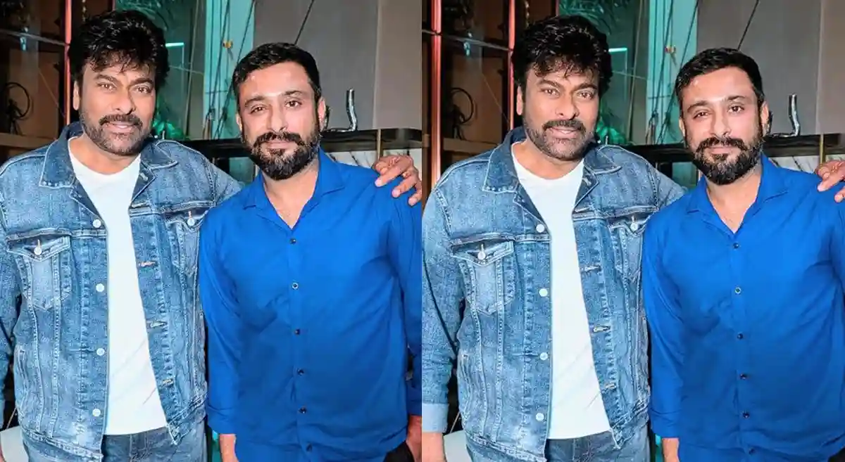 Cricketer Rayudu with 'Mana Shankara Varaprasad'