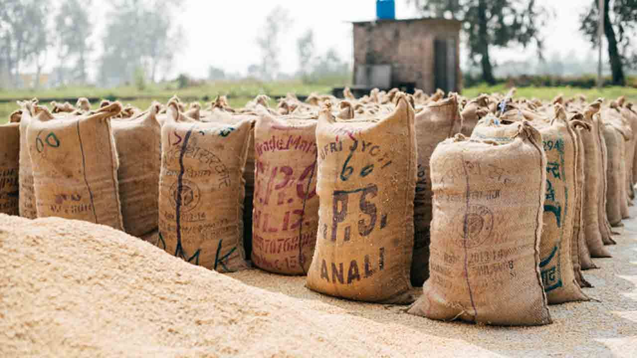 Karimnagar: Vammo grain thieves.. Attempted to steal dried grain at IKP center..