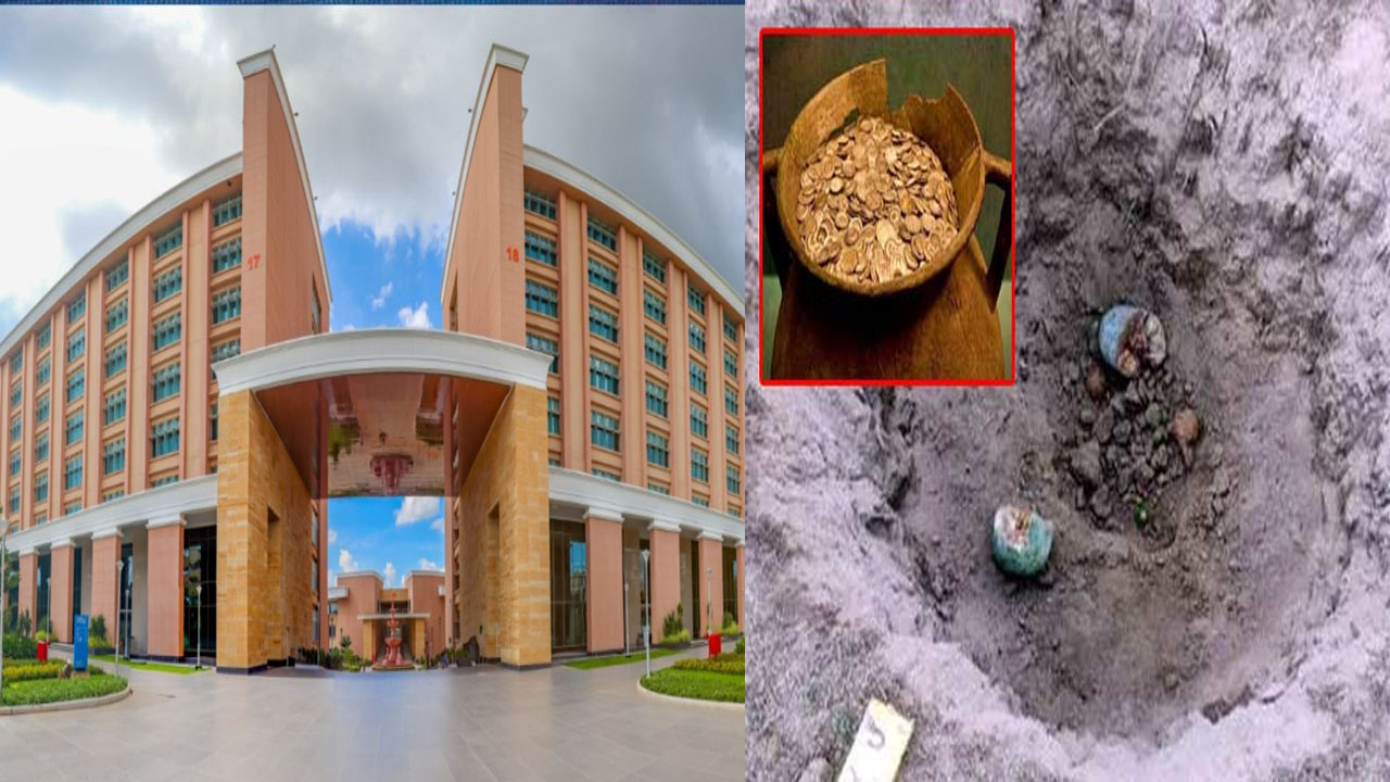 Pocharam Infocity: Excavation for hidden funds near Infosys campus.. if cut..