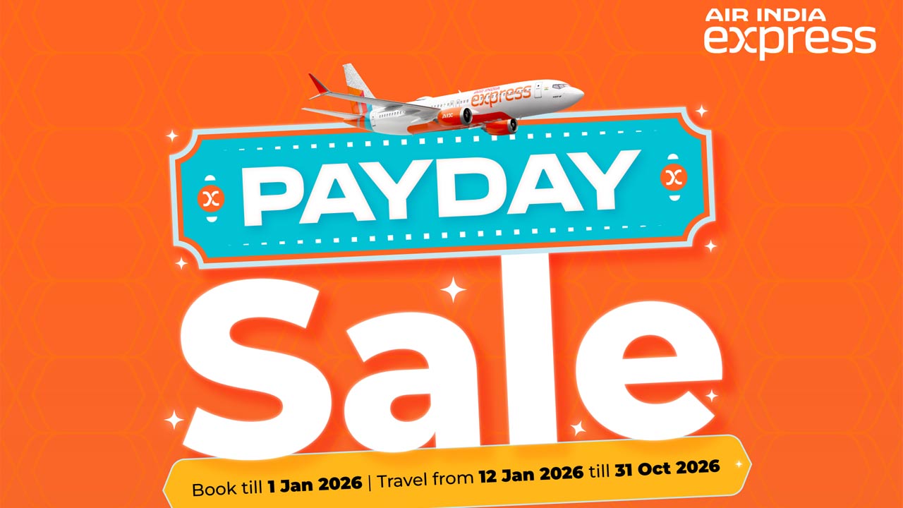 Air India Express PayDay Sale: Air India Express Payday Sale Rs.1,950 flight ticket